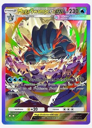 Mega Swampert ex — catalogusbeeld