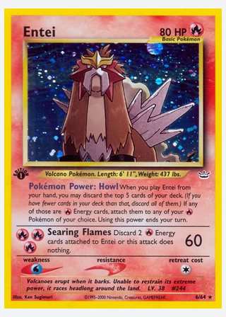 Entei — catalogusbeeld