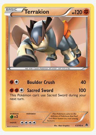 Terrakion — catalogusbeeld