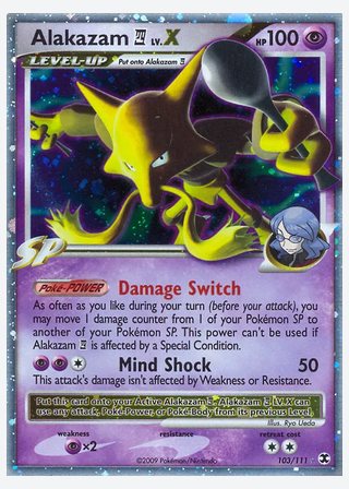 Alakazam E4 LV.X — catalogusbeeld