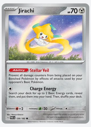Jirachi — catalogusbeeld