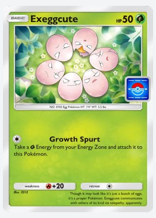 Exeggcute — catalogusbeeld
