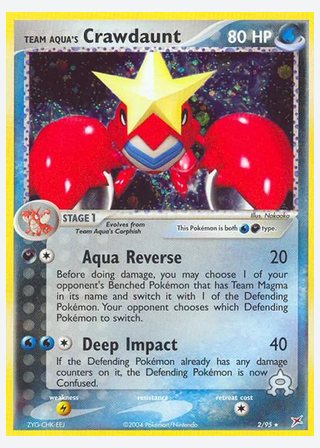 Team Aqua's Crawdaunt — catalogusbeeld