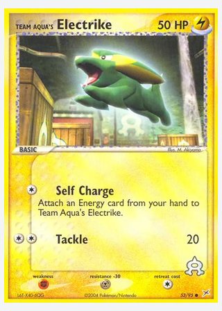 Team Aqua's Electrike — catalogusbeeld