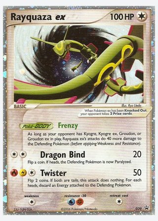 Rayquaza ex — catalogusbeeld