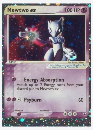 Mewtwo ex — catalogusbeeld