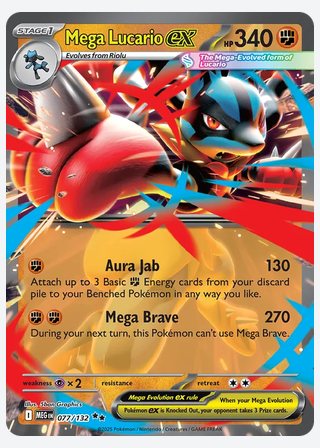 Mega Lucario ex — catalogusbeeld