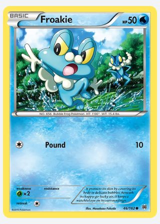 Froakie — catalogusbeeld