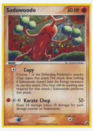 Sudowoodo — catalogusbeeld