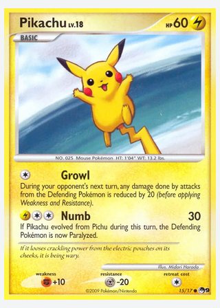 Pikachu — catalogusbeeld