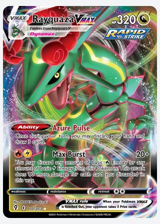 Rayquaza VMAX — catalogusbeeld