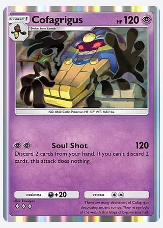 Cofagrigus — catalogusbeeld