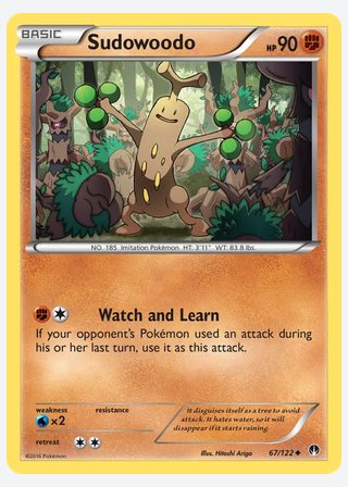 Sudowoodo — catalogusbeeld