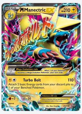 M Manectric EX — catalogusbeeld