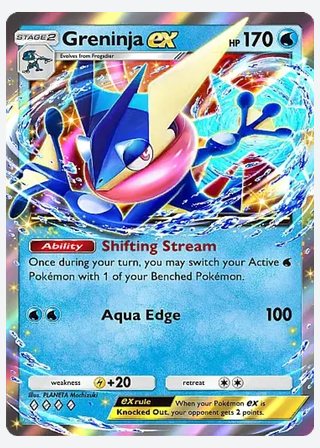 Greninja ex — catalogusbeeld
