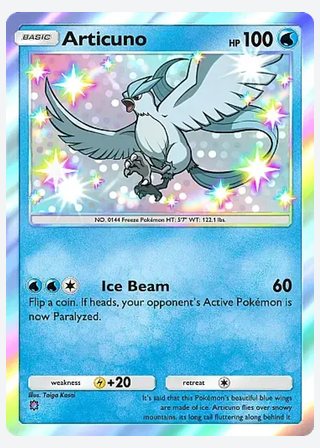 Articuno — catalogusbeeld