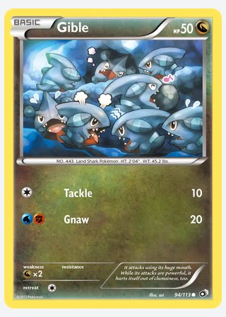 Gible — catalogusbeeld