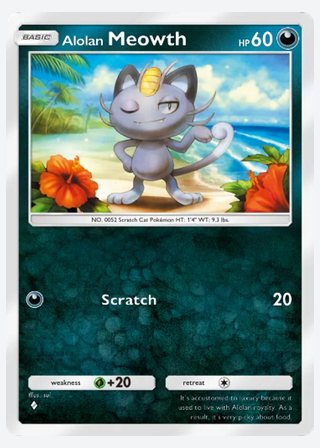 Alolan Meowth — catalogusbeeld
