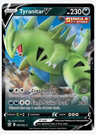Tyranitar V — catalogusbeeld