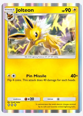 Jolteon — catalogusbeeld