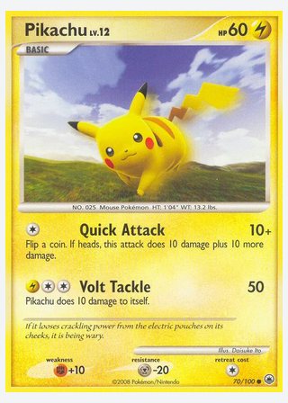 Pikachu — catalogusbeeld