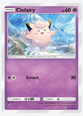 Clefairy — catalogusbeeld