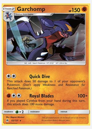 Garchomp — catalogusbeeld