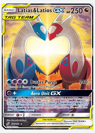 Latias & Latios GX — catalogusbeeld