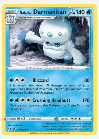 Galarian Darmanitan — catalogusbeeld