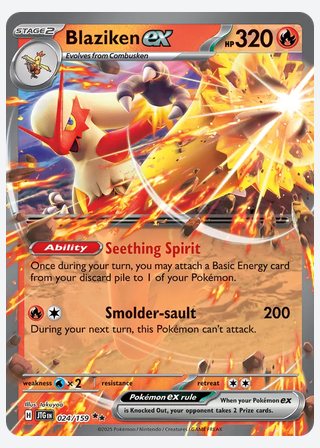 Blaziken ex — catalogusbeeld