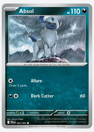Absol — catalogusbeeld