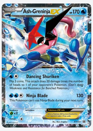 Ash Greninja EX — catalogusbeeld