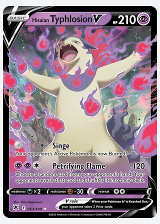 Hisuian Typhlosion V — catalogusbeeld