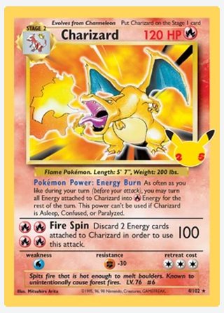 Charizard — catalogusbeeld