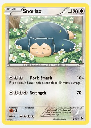 Snorlax — catalogusbeeld