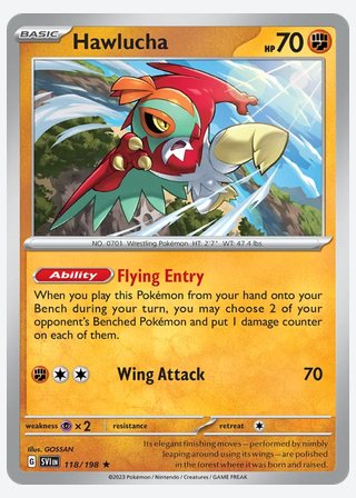 Hawlucha — catalogusbeeld