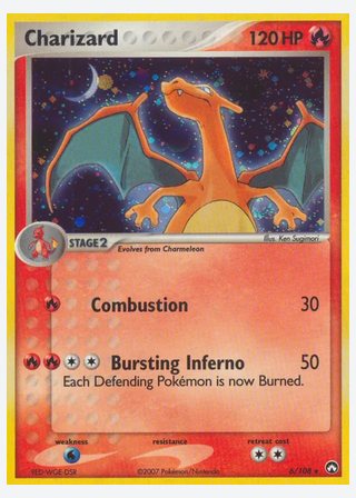 Charizard — catalogusbeeld