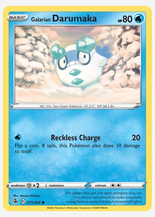 Galarian Darumaka — catalogusbeeld