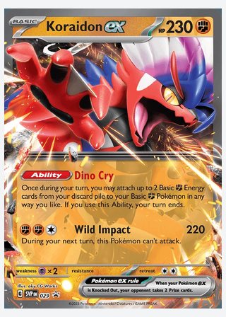 Koraidon ex — catalogusbeeld