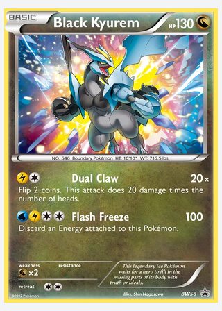 Black Kyurem — catalogusbeeld