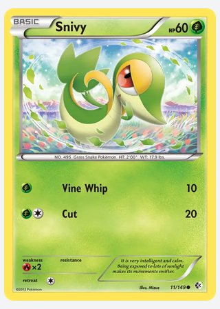 Snivy — catalogusbeeld