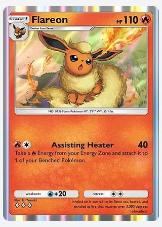 Flareon — catalogusbeeld