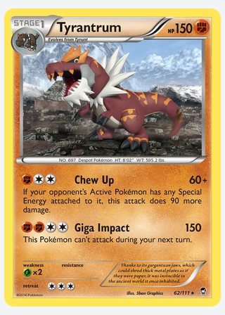 Tyrantrum — catalogusbeeld