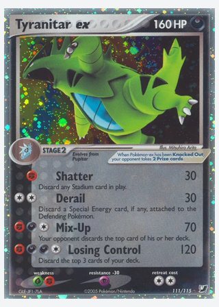 Tyranitar ex — catalogusbeeld