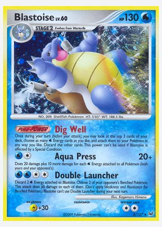 Blastoise — catalogusbeeld