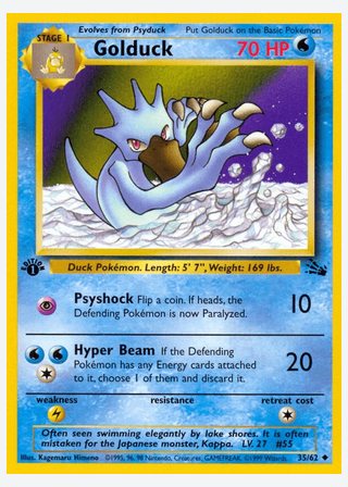 Golduck — catalogusbeeld