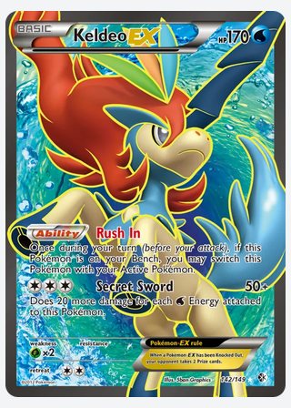 Keldeo-EX — catalogusbeeld
