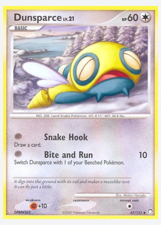 Dunsparce — catalogusbeeld