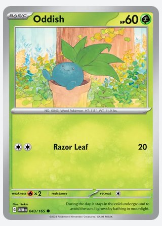 Oddish — catalogusbeeld