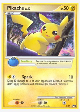 Pikachu — catalogusbeeld